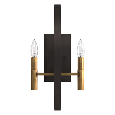 Sleek Euclid Wall Sconce 3D model image 1 