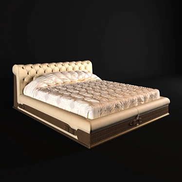 Luxury Bed Visionnaire Chester 3D model image 1 