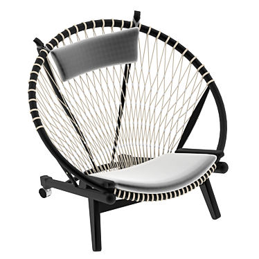 PP130 Circle Chair - Modern Elegance 3D model image 1 