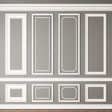 Elegant Molding for Chic Decor 3D model image 1 