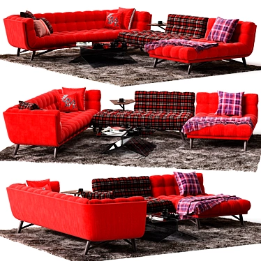 Modern Angolo Sofa by Roche Bobois 3D model image 1 