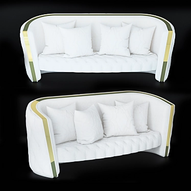 Luxurious Atena Sofa: Timeless Elegance 3D model image 1 