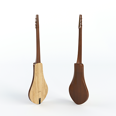 Title: Kyrgyz Komuz - Traditional Three-String Musical Instrument. 3D model image 1 