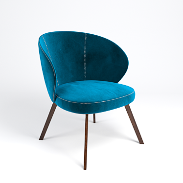 Elegant Armchair | 750x650x850 3D model image 1 