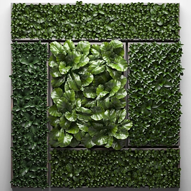 Green Wall Garden Module 3D model image 1 