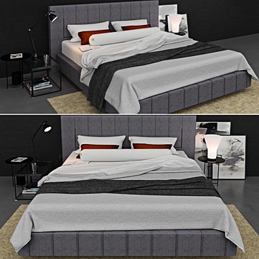 Elevated Dreams: Molteni & G HIGH-WAVE Bed 3D model image 1 