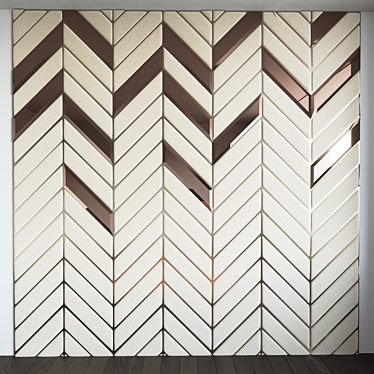 Elegant Wall Panel for Larger Spaces 3D model image 1 