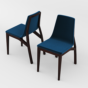 Fameg A-1621: Stylish Wood Chair 3D model image 1 