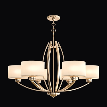 Elegant Crystal Chandelier 3D model image 1 