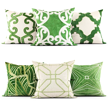 Elegant Home Accents: Decorative Pillows 3D model image 1 