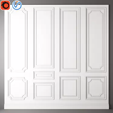 Elegant Crown Molding: Adding Style 3D model image 1 