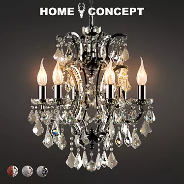 OM Chandelier Crystal, small Crystal Chandelier Small