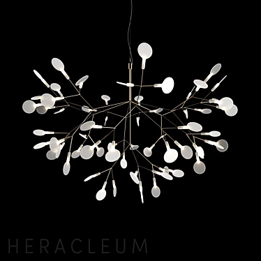 Elegant Heracleum II Chandelier 3D model image 1 