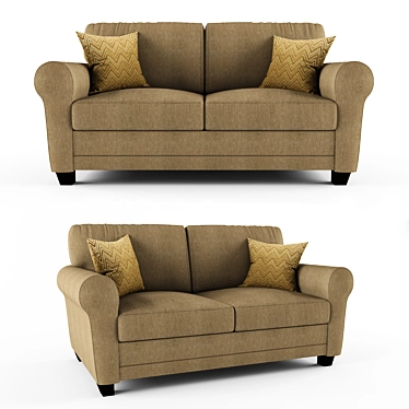 Serta Copenhagen Sofa - Modern Elegance 3D model image 1 