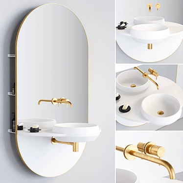 MUT Design's ARCO Washbasin: Modern Livingtec® Bathroom Fixture 3D model image 1 