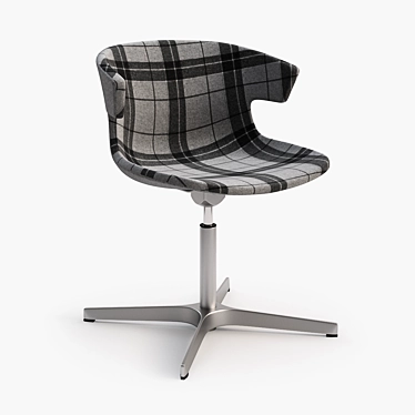 Quadrifoglio Cove Swivel Chair: Modern Elegance for Your Workspace 3D model image 1 