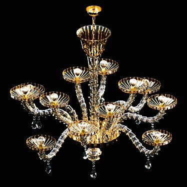 La Murrina Ca'd'Oro Chandelier 3D model image 1 