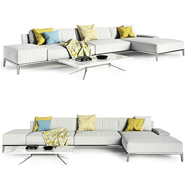 Park Sofa: Elegant Comfort by Poliform 3D model image 1 