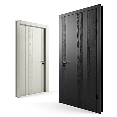 Agoprofil Twin Doors: Stylish and Functional 3D model image 1 