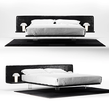 Filo Modern Bed by Pianca 3D model image 1 