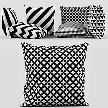 Zig Zag Pillow Set by Nature 3D model image 1 