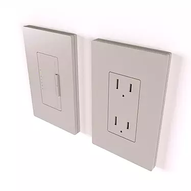 Lutron Smart Switch: Control Made Easy 3D model image 1 