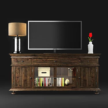 Title: Waterhouse Modern TV Stand 3D model image 1 