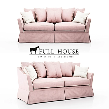 Classic Provance Sofa 3D model image 1 