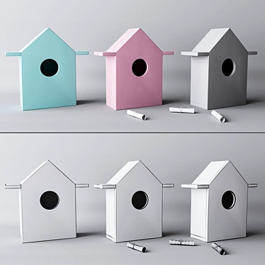 "Bukwood Birdhouse 3D model image 1 