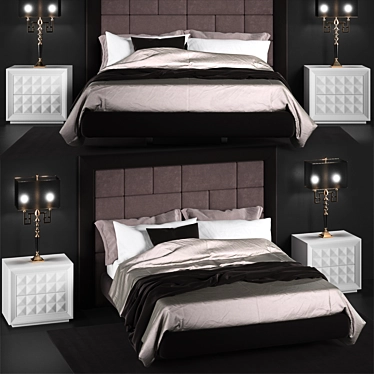 Epoque Cambridge Bed Set 3D model image 1 