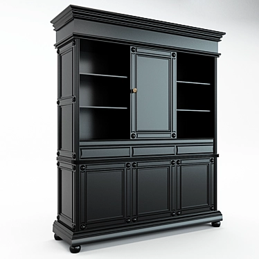 Sleek SBR Cabinet: Organize in Style 3D model image 1 