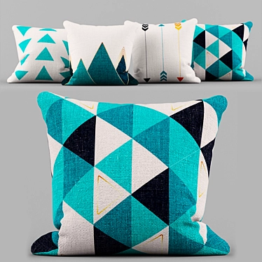 Nordic Delight Pillow Set 3D model image 1 