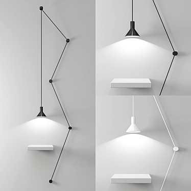 Elegant Groppi Pendant Lamp 3D model image 1 