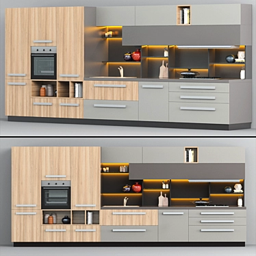 Stosa Cucine: Ready-to-Use 3D Kitchen Models 3D model image 1 