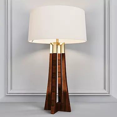 Sophisticated Baker Moderne Table Lamp 3D model image 1 