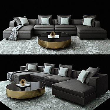 Magnus Restoration Hardware & Moore Coffee Table: Elegant Set for Stylish Homes 3D model image 1 