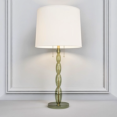 Baker Beaded Table Lamp: Topaz Glow 3D model image 1 