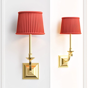 Gilded Laurent Sconce: Elegant Lighting by Jacques Garcia 3D model image 1 