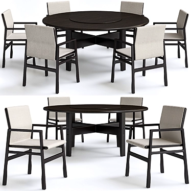 Sleek Poliform Tables: Martinel Store 3D model image 1 