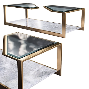 Modern Pierre Coffee Table 3D model image 1 