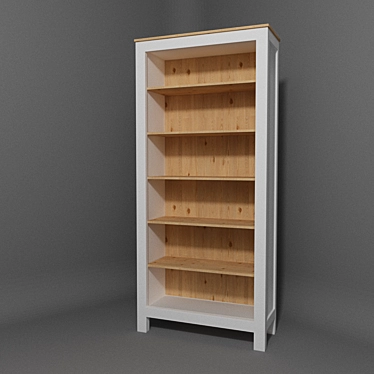 Stylish & Versatile: IKEA HEMNES Bookcase 3D model image 1 
