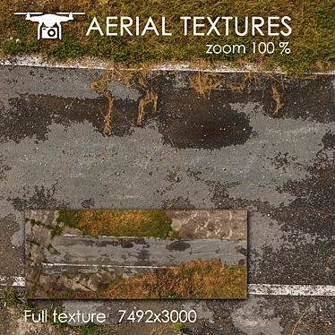 Unique Product Title: Aerial Road Texture 3D model image 1 