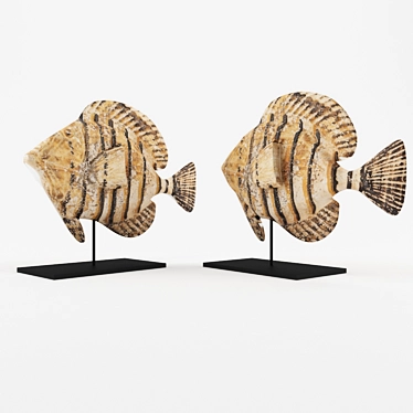 Cameroon Fish Display Stand 3D model image 1 