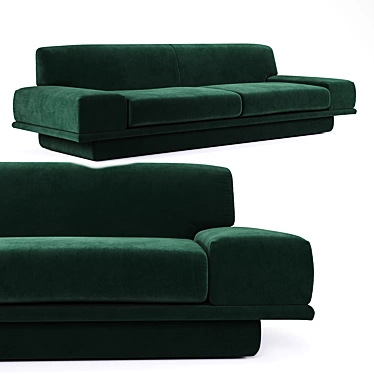 Sleek Agent-86 Sofa: Exceptional Elegance 3D model image 1 