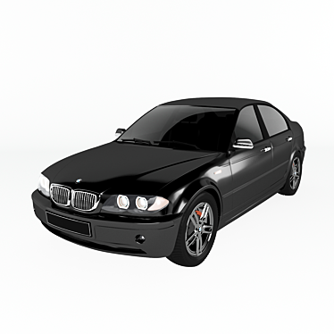 Sleek BMW E46 3 Series 3D model image 1 