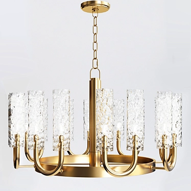 Graceful Elegance: Hudson Valley Dartmouth Chandelier 3D model image 1 