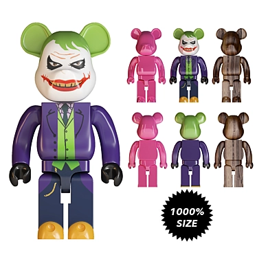 Menacing Joker Bearbrick 1000% 3D model image 1 