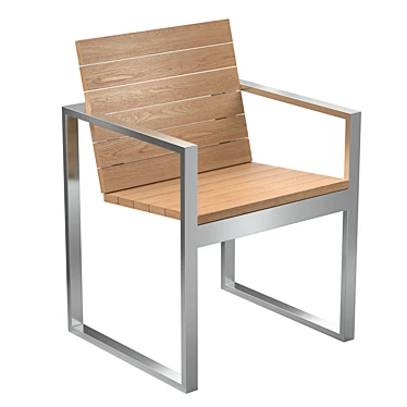 Outdoor Folding Chair 3D model image 1 