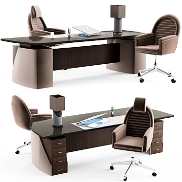 Smania GT Metropolis: Italian Elegance for your Workspace 3D model image 1 