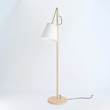 Nordic Elegance: Muuto Scandinavian Floor Lamp 3D model image 1 